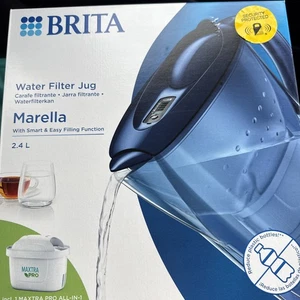 BRITA Marella Water Filter Jug Blue 2.4L With Smart & Easy Filling Function  New - Picture 1 of 1