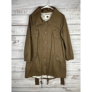 Daughters of the Liberation braune Utility-Trenchjacke kleine Scheune Hausarbeit Mantel - Bild 1 von 15