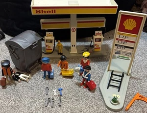 Rare Playmobil 3437 Shell Garage Petrol Station Vintage 1981 (k2) - Picture 1 of 16