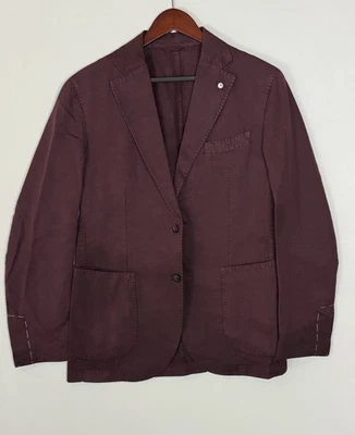 LUBIAM L.B.M. Chaqueta deportiva 1911 de dos botones de algodón y lino talla 38 #101 Foto 1 de 4