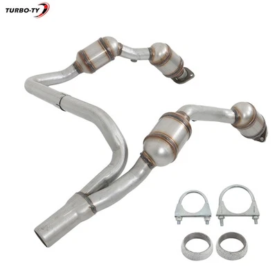 Front Y Pipe Catalytic Converter For Jeep Wrangler JK 2007-08 2009 V6 13439692 - Imagem 1 de 4
