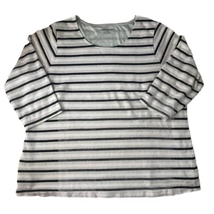 Croft And Borrow Striped Shirt Blue Pastel Green White Shirt Size Size 1X - Picture 1 of 15