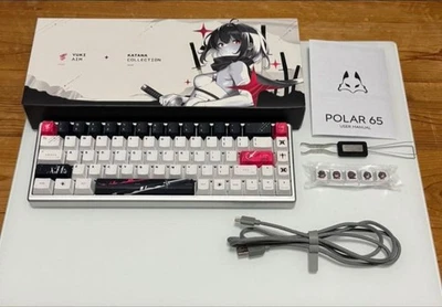 YUKI AIM Polar 65 KATANA Collection Keyboard AS-KB165WHUS-YUKI used - Image 1 of 3