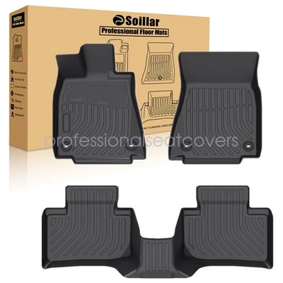 Fits 2015-2024 Lexus IS200t/IS250/IS300/IS350 RWD TPE 2Row Floor Mats Liner 3D - Image 1 of 4