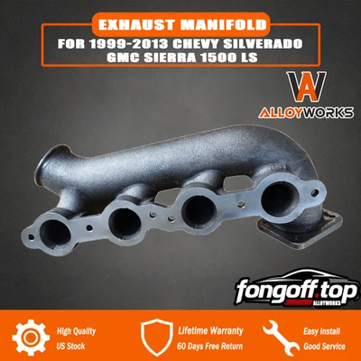 Cast T4 Turbo Exhaust Manifold For 1999-2013 Chevy Silverado GMC Sierra 1500 LS. Foto 1 de 4
