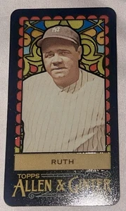2020 Topps Allen Ginter BABE RUTH STAINED GLASS Mini #383 SP - Picture 1 of 3