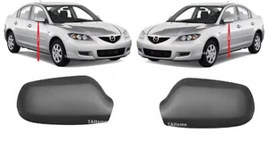 PAIR LEFT+RIGHT MIRROR COVER FOR PAINTING FITS FOR MAZDA 2 DY 3 BK 2003-2009 - Picture 1 of 10