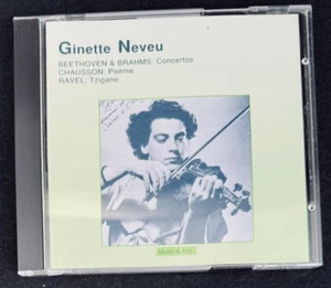 Beethoven Brahms Concertos Chausson Poème Ravel Tzigane Ginette Neveu CD - Picture 1 of 3