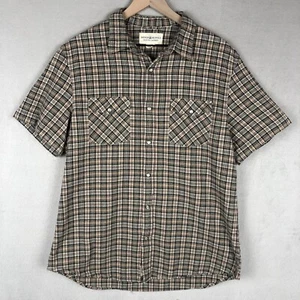 DENIM & SUPPLY Ralph Lauren Western Pearl Snap Shirt Men's XL Plaid 100% Cotton - Picture 1 of 10