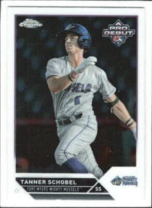 2023 Topps Pro Debut Tanner Schobel CHROME #PDC-168 Fort Myers Mighty Mussels - Picture 1 of 1