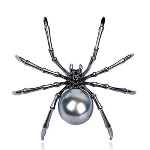 Victorian Spider Brooches Pearl Brooch Pin, Insect Series Jewelry - Picture 1 of 4