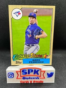 NATE PEARSON 2022 Topps Series 1 OVERSIZED 1987 BOX TOPPER BLUE JAYS - Picture 1 of 1