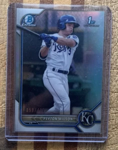 2022 Bowman Chrome 1st PEYTON WILSON Rookie Card RC 059/499 #BCP-85 - Royals - Bild 1 von 3