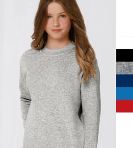 5er Pack B&C Kinder langarm Sweatshirt Pullover modisch - Set-In Kids WK680 NEW - Bild 1 von 8