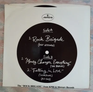Rare Error Copy! PROMO EP! ROCK BRIGADE~DEF LEPPARD/THE BRAINS/SCORPIONS  - Picture 1 of 4