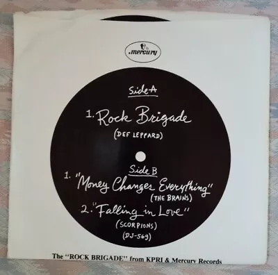 Rare Error Copy! PROMO EP! ROCK BRIGADE~DEF LEPPARD/THE BRAINS/SCORPIONS  - Image 1 of 4