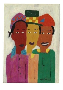 Postcard William H. Johnson "Children" 1941 MoMA NYC MINT Unused - Picture 1 of 1