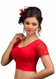 Saree Blouse Readymade Stitched Designer Sari Choli Wedding Indian PartyWear Top - Picture 1 of 23