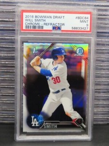 2016 Bowman Chrome Draft Will Smith 1st Prospect Refractor #BDC-84 PSA 9 Dodgers