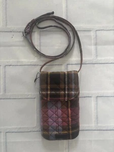 Vera Bradley Acogedor Soporte Bandolera a Cuadros para Teléfono Celular Correa Ajustable Acolchada - Imagen 1 de 7