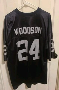Oakland Raiders #24 Rod Woodson Puma Jersey Football NFL Size XL Vintage - Picture 1 of 10