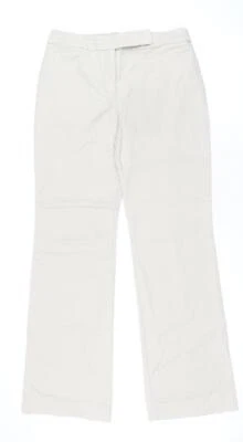 Coast Womens Beige Cotton Blend Trousers Size 10 L30.5 in - Image 1 of 4