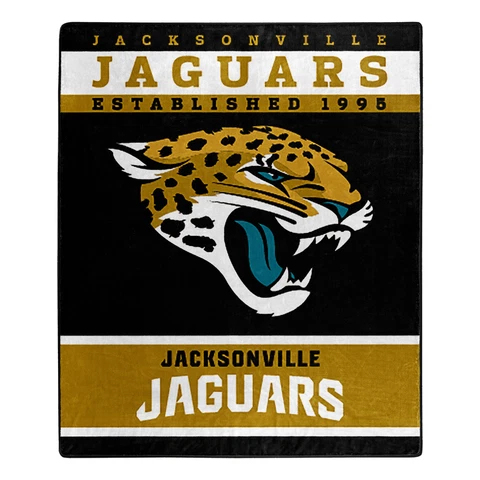 Northwest NFL Jacksonville Jaguars Raschel Throw Blanket Cover