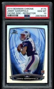 2014 Bowman Chrome JIMMY GAROPPOLO Facing Side REFRACTOR Rookie RC PSA 10 GEM MT - Picture 1 of 2