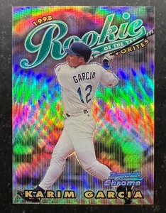 1997 Bowman Chrome 1998 ROY Favorites Refractor Karim Garcia #2 - Picture 1 of 2