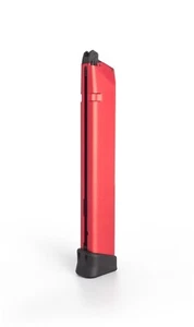 TTI Airsoft 50Rounds Full CNC Light Weight Aluminum Airsoft Glock Magazine Red - Picture 1 of 5