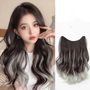 Women Real Wig Wavy Long Hair Wigs Party Hair Anime 50cm Curly Fashion Korean - Picture 1 of 9