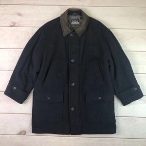 $395 Jos.A.Bank Sportswear Medium Navy Wool Quilted Zip Jacket Coat Insulated - Picture 1 of 11