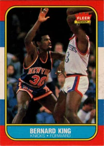 1986-87 Fleer Basketball #60 Bernard King Base Rookie Card - Picture 1 of 2