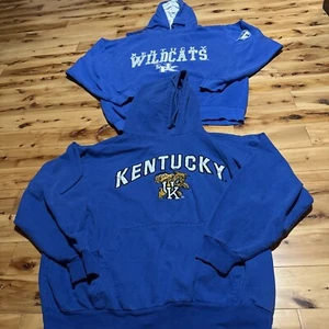 2 vintage kentucky wildcats Hoodie Men’s Large L Embroidered (19) - Picture 1 of 7
