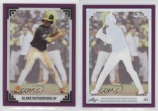 2017 Leaf History of Baseball 1991 Acetate Throwback Purple /25 Blake Rutherford