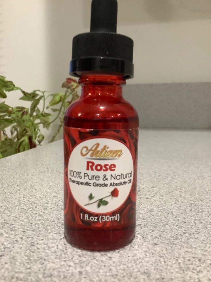 Aceite esencial de rosa Artizen (100% PURO Y NATURAL - SIN DILUIR) - 1 oz Foto 1 de 1