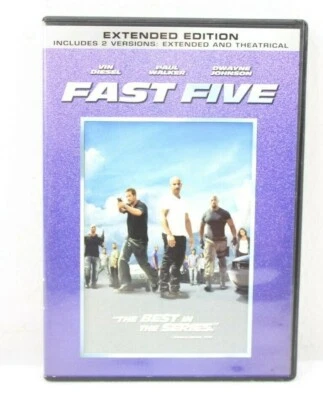 Fast Five Extended Edition DVD Vin Diesel And Paul Walker Dwayne Johnson - Image 1 of 4