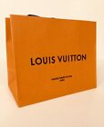 LOUIS VUITTON CARRIER BAG SMALL GIFT CARD PAPER BLUE FABRIC HANDLES 25 X 21CM