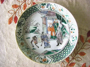 Antique Chinese Famille Verte Plate Jiaqing - Picture 1 of 1