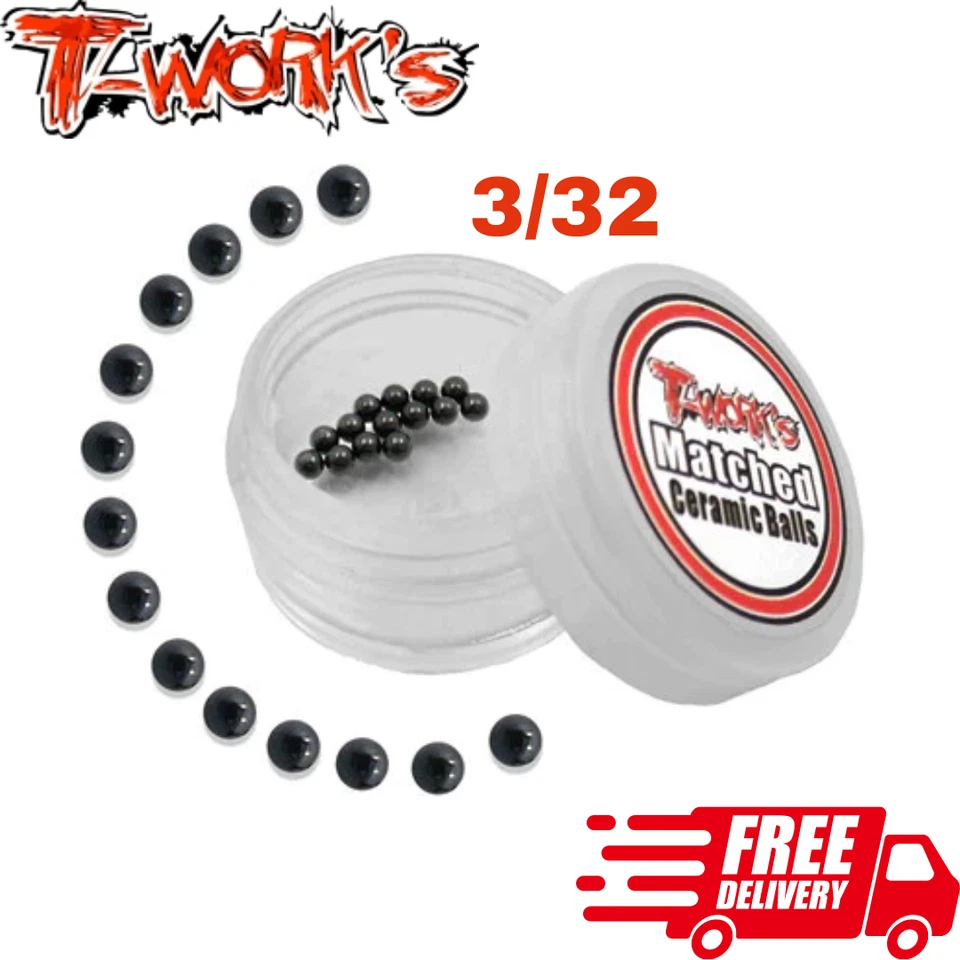 T-work's 3/32" Matched Ceramic Differential Balls (14) Ball Diff RC Car Truck - Image 1 of 1