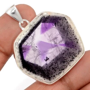 15g Natural Super Amethyst 23 925 Sterling Silver Pendant Jewelry CP67697 - Picture 1 of 1