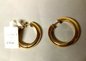 Esprit orecchini creoli donna acciaio inox puro ESCO11781B000 86453185 nuovi imballo originale - Foto 1 di 6