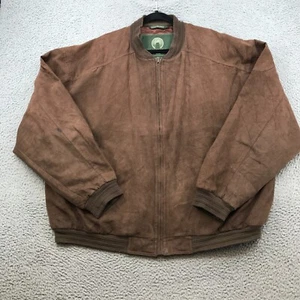 Weatherproof Jacket Adult 2XL Brown Suede Feel Full Zip 56257 - Picture 1 of 10