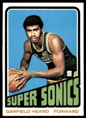 1972-73 Nm-Super Nice-Make Offer Garfield Heard 6 Seattle Super Sonics #98 - Image 1 of 2