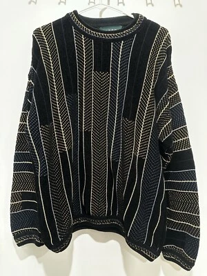 TUNDRA CANADA MERCERIZED COOGI PINSTRIPE STYLE SWEATER MEDIUM - Image 1 of 4