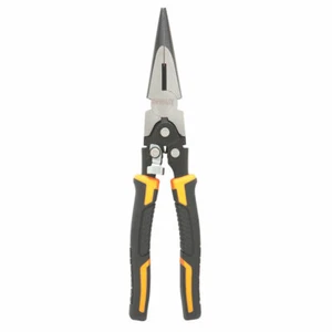 DeWalt Compound Action Long Nose Pliers 10" Heat-Treated & Hardened Steel Jaws - Picture 1 of 3