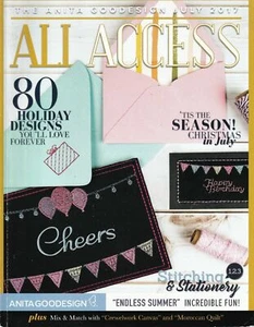 Anita Goodesign All Access VIP Club July 2017 Embroidery Design CD & Paper Book - Picture 1 of 2
