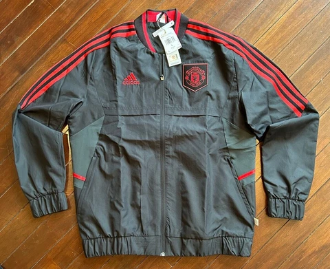 adidas Manchester United Full Zip Warmup Jacket, New! Men's L Cover