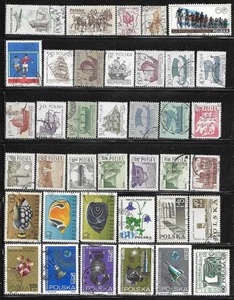 Poland Europe Stamp Packet Lot of 38 off paper Country Collection used Ships - Picture 1 of 1