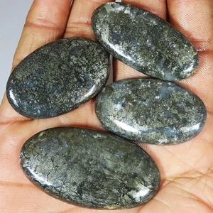 251.25 Cts Natural Indonesian Marcasite Oval Cabochon 4 PCs Loose Gemstone GT115 - Picture 1 of 6
